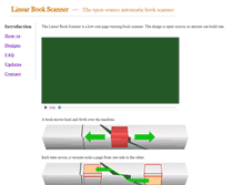Tablet Screenshot of linearbookscanner.org